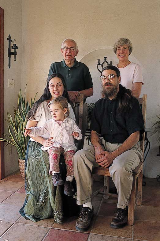 Joy and George are blessed to share their property with their son Doug, his wife, Kelly, and their granddaughter, Maggie. The younger Matthewses now live in the home that was already on the site, where Joy and George lived for a year as they directed and took part in the construction.
